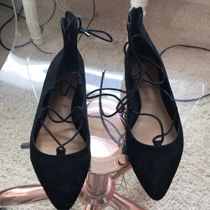 lace up flats
